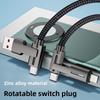100w Fast Charging Multi Cable For Apple Huawei Xiaomi With Lightning And Typec Connectors