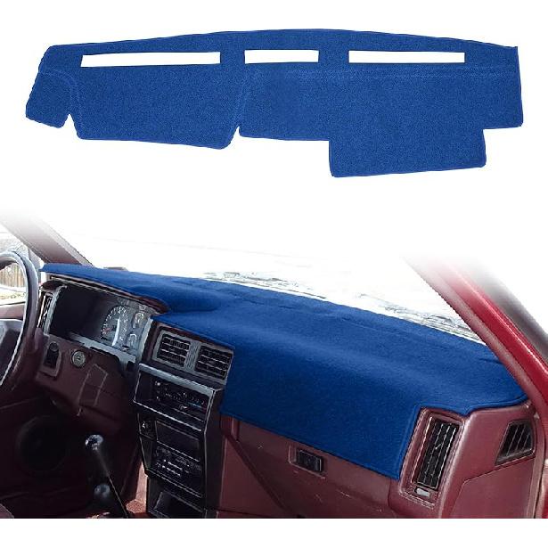 Dashboard Cover Dash Cover Mat Pad  Fit For Nissan Pathfinder D21 Hardbody Pickup Truck 1986 1987 1988 1989 1990 1991 1992 1993 (Black)