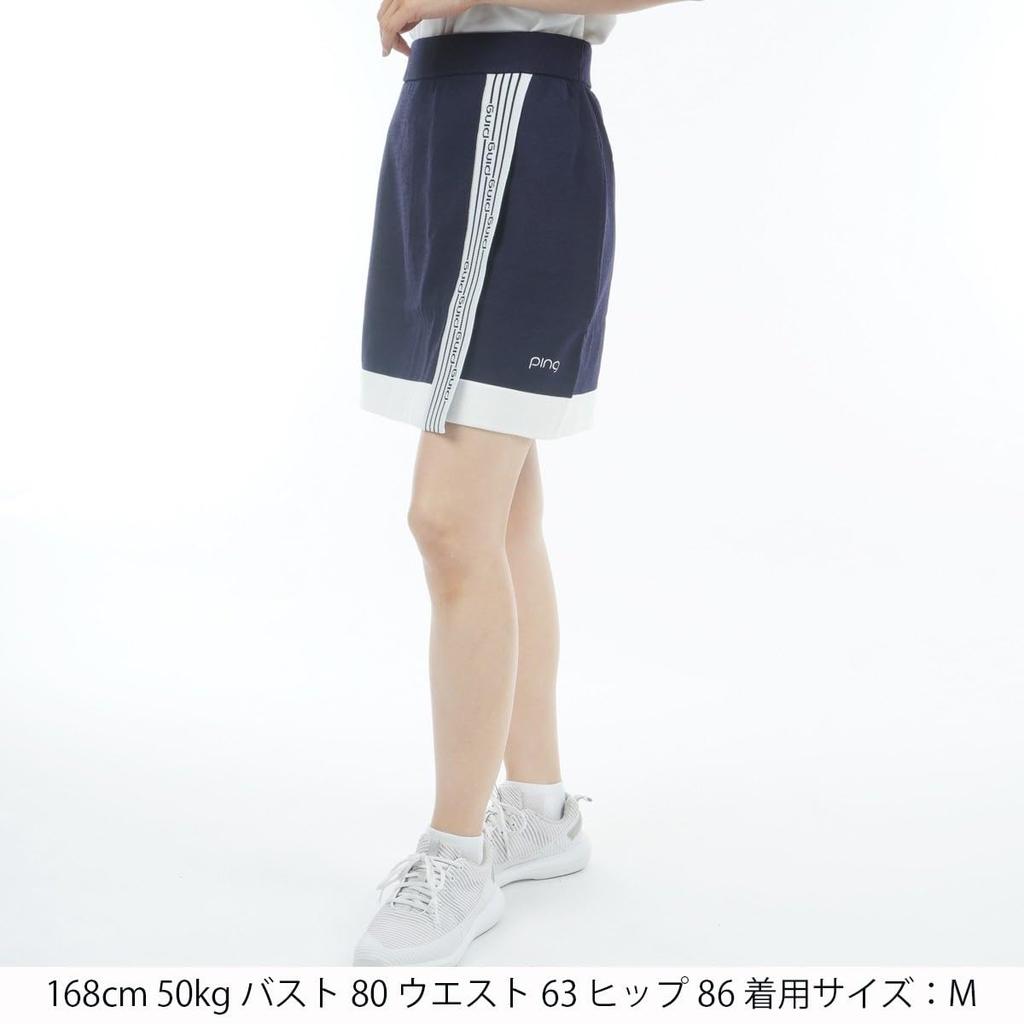 Knit Skirt Golf LL [Pin Apparel] Women's (Stretch) / / 622-5134202 120_Navy