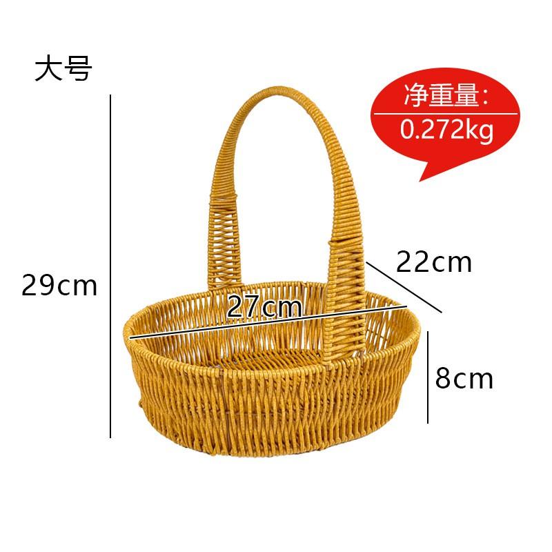 Portable Heart-Shaped PP Snack Basket Fruits Candies Office Desk Decor Small Medium Large Sizes