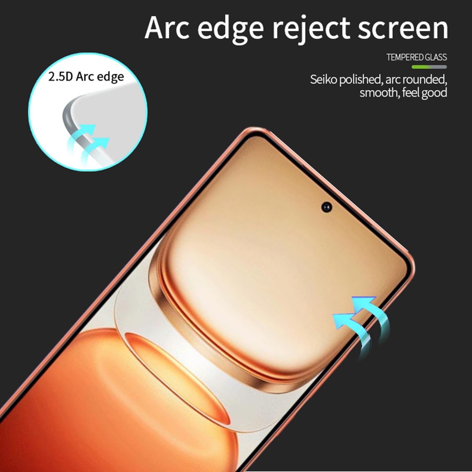 

For vivo iQOO Z10 Turbo Pro 5G/vivo iQOO Z10 Turbo 5G Screen Protector MOFI 9H Full Glue Full Coverage High Aluminum-Silicon Glass Film Black