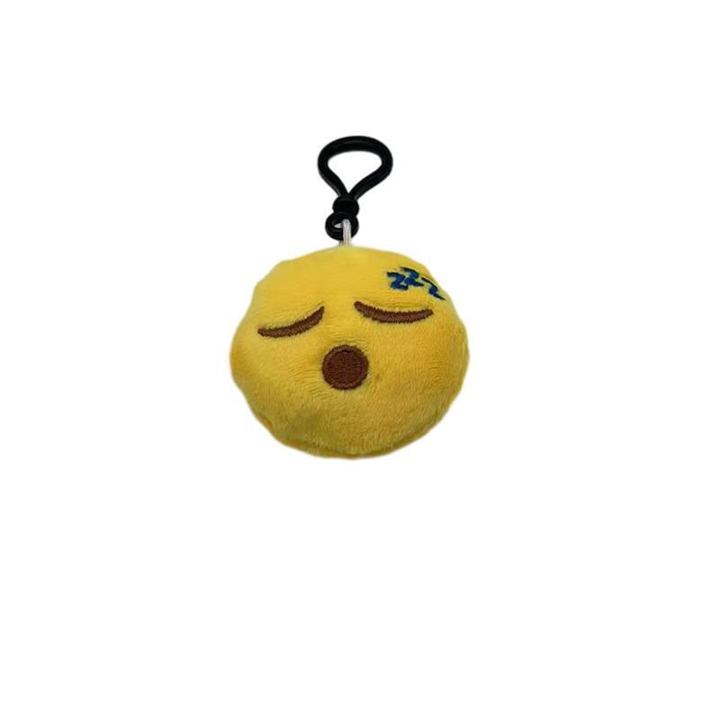 Keychain Plush Emoji Doll Short Cute Facial Expressions Accessories Pendant