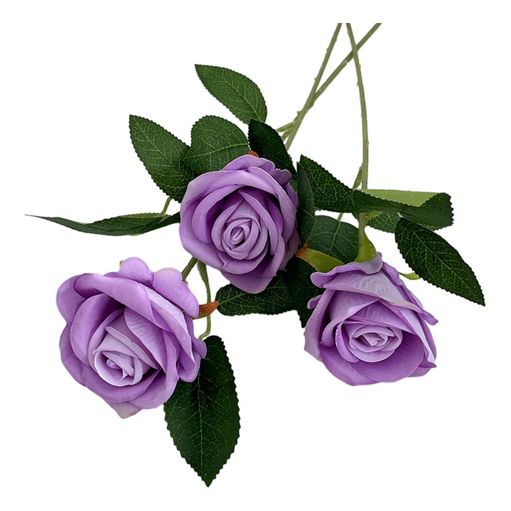 5pcs Simulated Rose Bouquet Artificial Flower Arrangement Vibrant Simulated Flower Bouquets No Withering Long-lasting Decor for Home