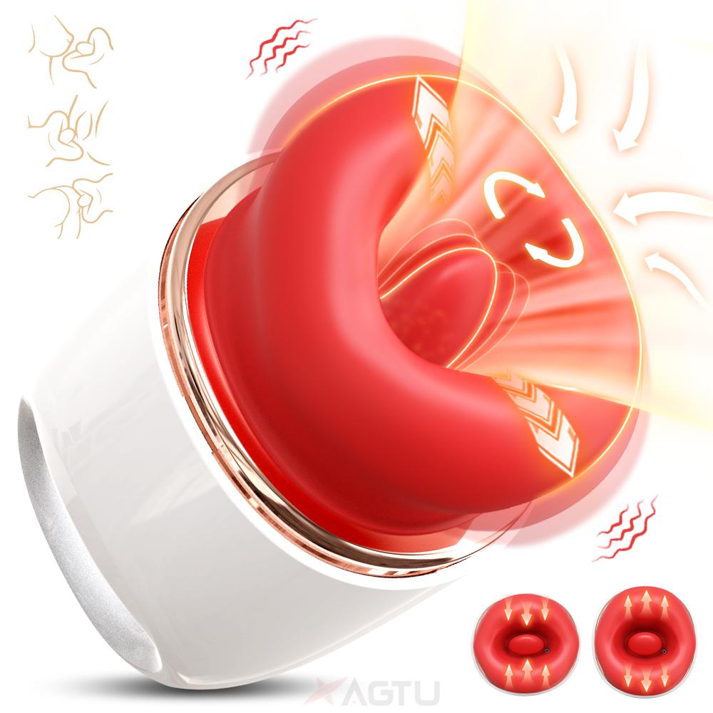 Sucking Sex Toy 10 Tongue Licking Vibrator for Women Mouth Clit Sucker Oral Nipple Vibrators Female Sex Toys Adult Products