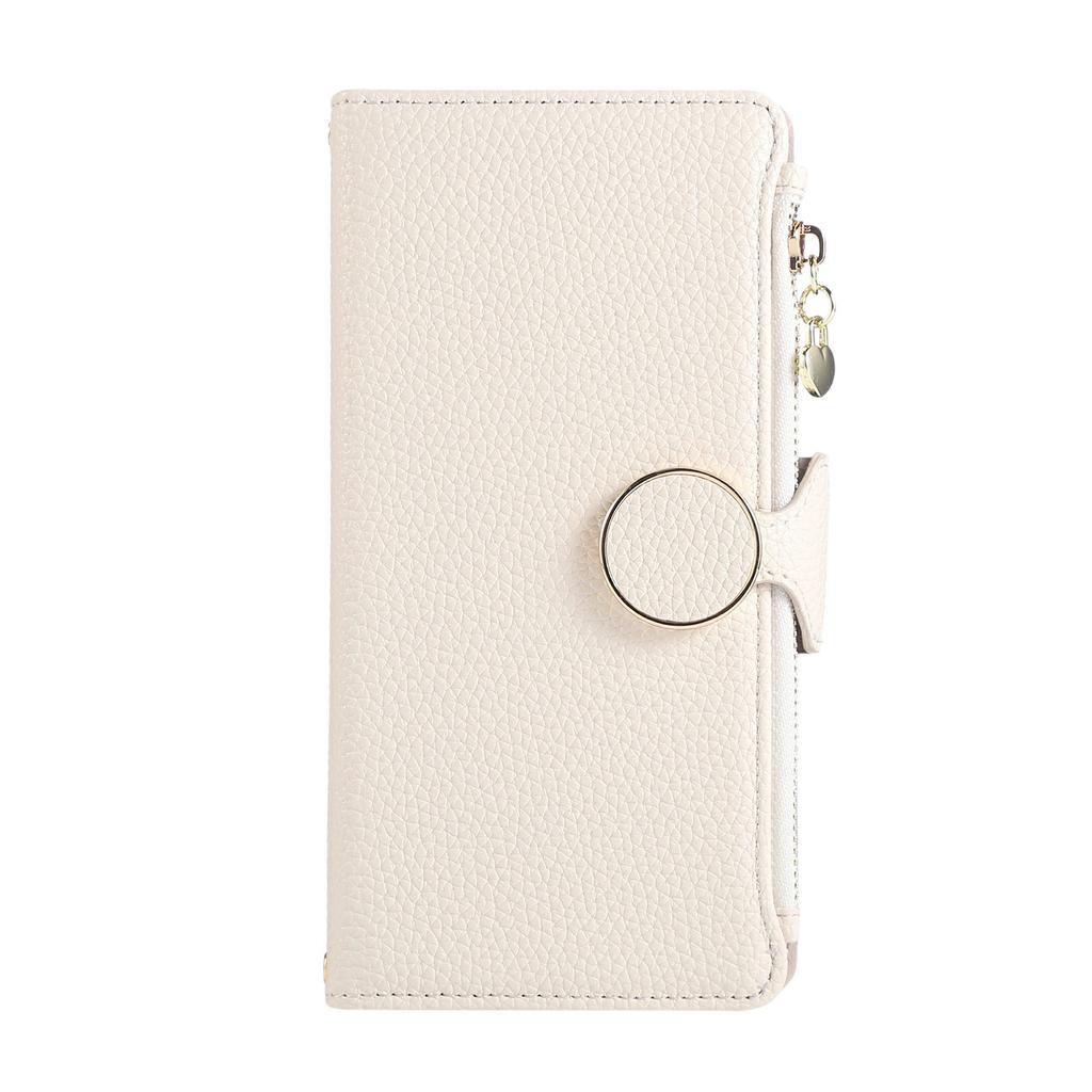 For Google Pixel 9 Pro XL Case Zipper Wallet Leather Phone Cover with Wrist Strap