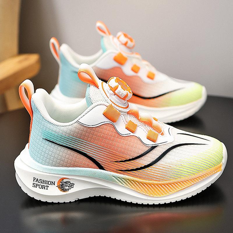 Girls' Sports Shoes New Autumn Shock-absorbing Running Shoes Children's Shoes Girls Soft-soled Lightweight Running Shoes Spring and Autumn