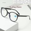 Vintage Ultralight Reading Glasses Men Women Round Glasses Frames for Read Female Black Blue Eyeglasses Glasses Frame +100 +150