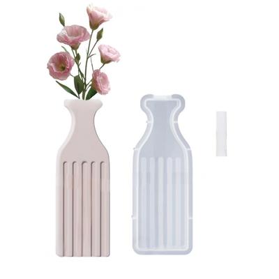 Einfache Vase Silikonformen Pflanzgefäßformen Heimdeko Zement Bastelformen Silikon Skulpturenformen zur Herstellung von Blumentöpfen