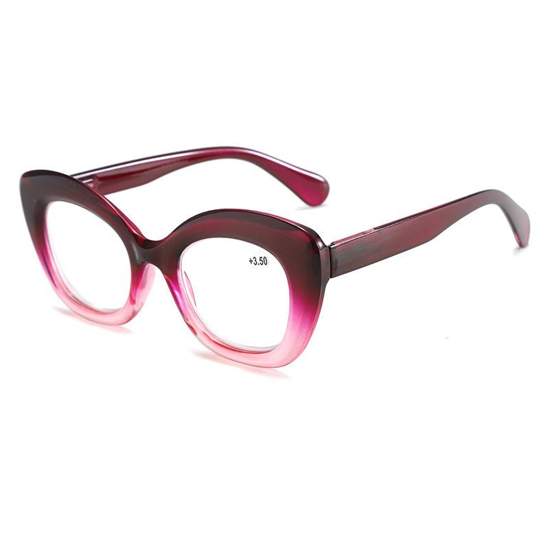 Leopard Large Frame Reading GLasses for Women Ins Fashion Far Sight GLasses Eyewear Prescription Eyeglasses Diopters 0 To +4.0