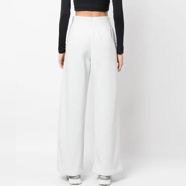 Nike High-Waist Slit Hem Wide-Leg Sports Pants With Embroidered Logo Women Bottoms Ice-Blue DQ5615-025