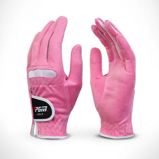 1 Pair PGM Anti-slip Breathable Micro Fiber Leather Left and Right Hand Glove for Women