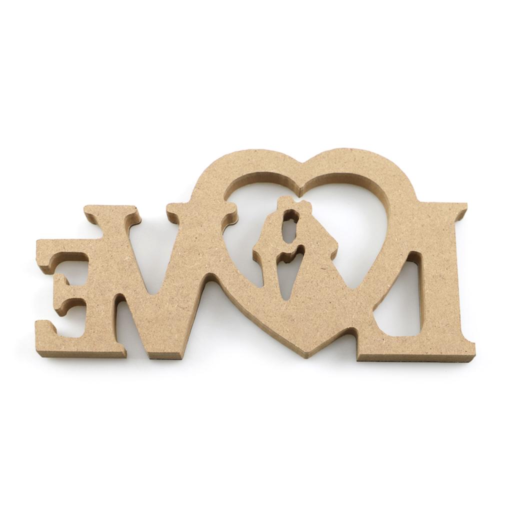 LOVE Words Ornament Home Decoration LOVE Sign Gifts for Wedding Decor Tabletop Reusable Bright Color Plate
