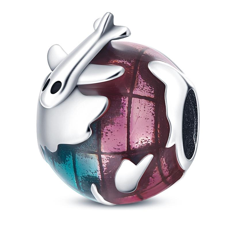 Kupfer Reiseflugzeug Serie Charm Perlen Für Marke Original Armband DIY Exquisiter Gedenkschmuck Für Frauen