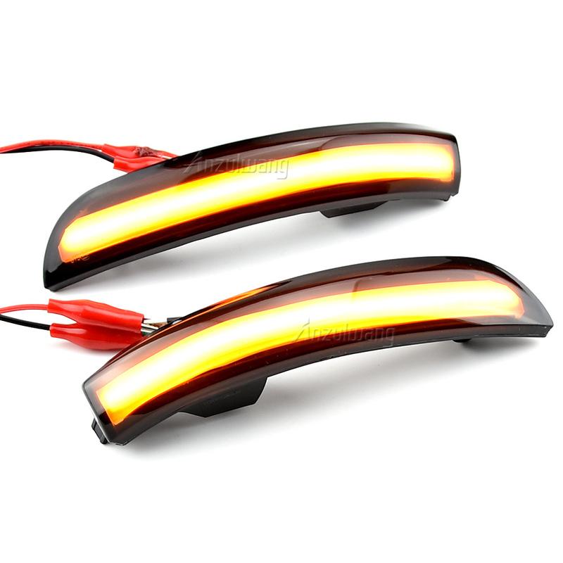 Dynamic Blinker LED Flash Turn Signal Lights For Ford Kuga Escape EcoSport 2013- Focus 3 MK3 SE ST RS Side Mirror Indicator