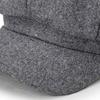 Wide Brim Sunscreen Beret Hat Skin-Touch Retro Octagonal Painter Woolen Hat for Fall Winter