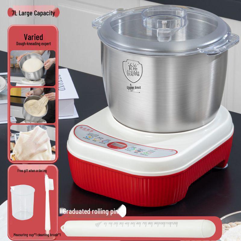 Automatic Electric Dough Mixer: Multifunctional Kneading, Beating & Fermentation Tool for Home Chefs