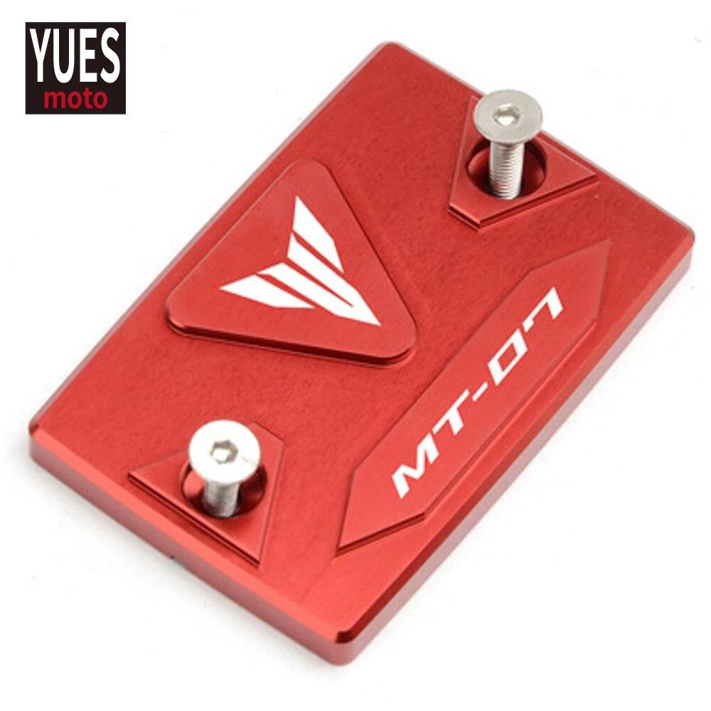 Motorcycle Accessories CNC Front & Rear Brake Fluid Cylinder Master Reservoir Cover Cap For Yamaha MT-07 MT 07 Mt07 2014-