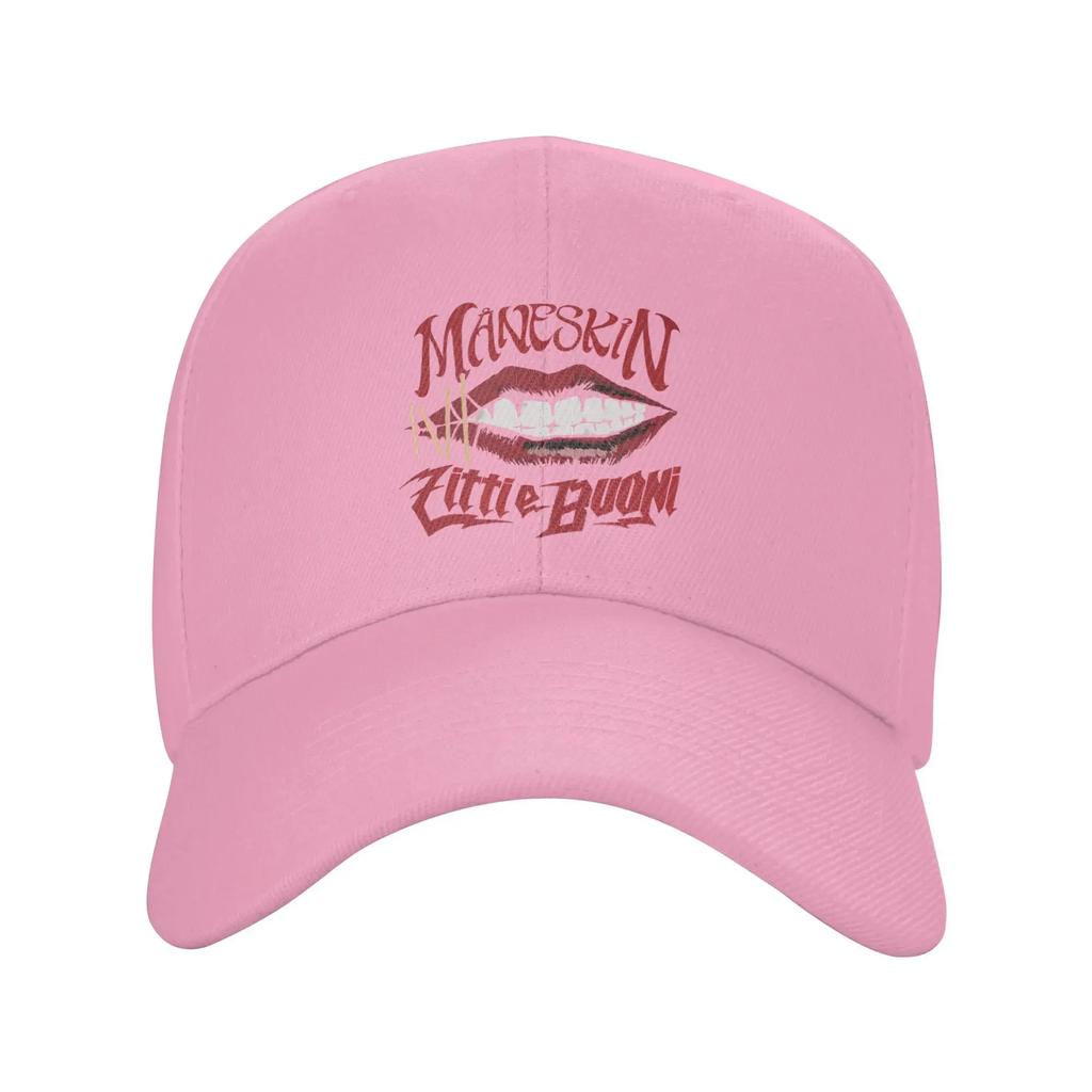 Custom Classic Unisex Maneskin Italy Band Rock Music Baseball Cap Adult  Adjustable Dad Hat Women Men Sports