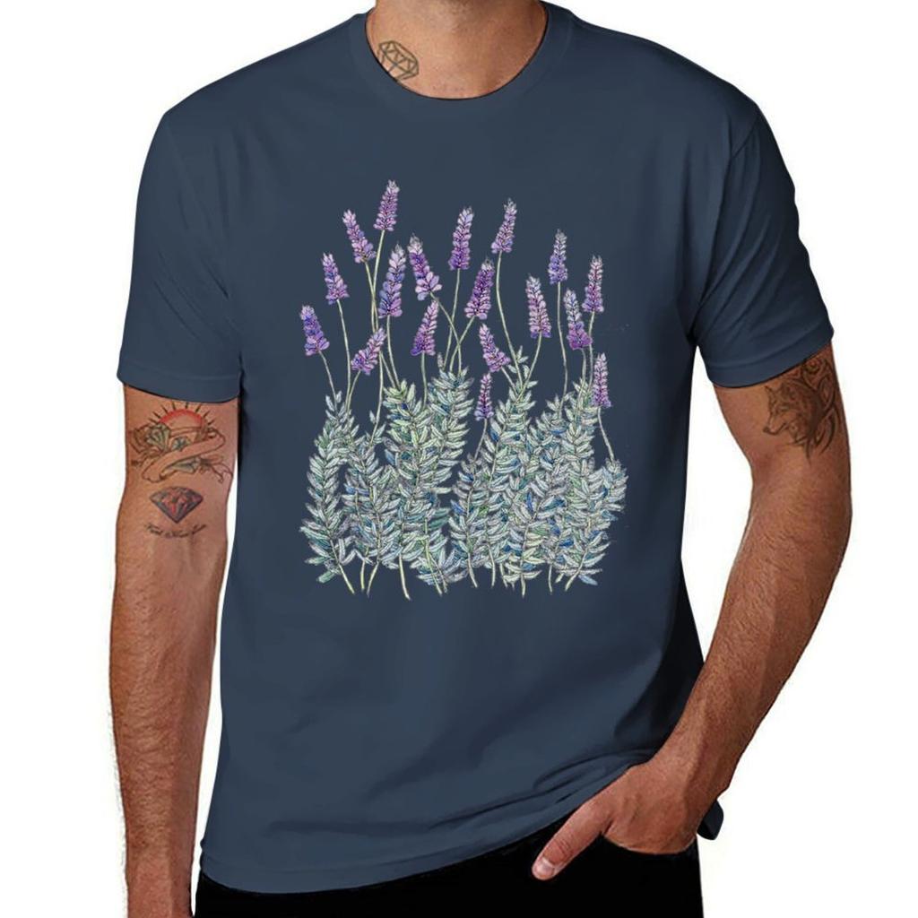 Lavender Illustration Tshirt Independence Day Short Sleeve Tshirt