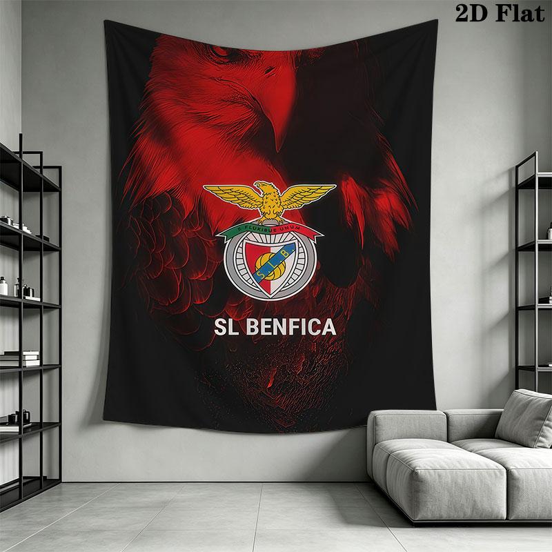 S.L. Benfica  POSTER Wall Hanging Printed Fabric Blanket Decorative Tapestries for Bedroom Living Room Home Decor