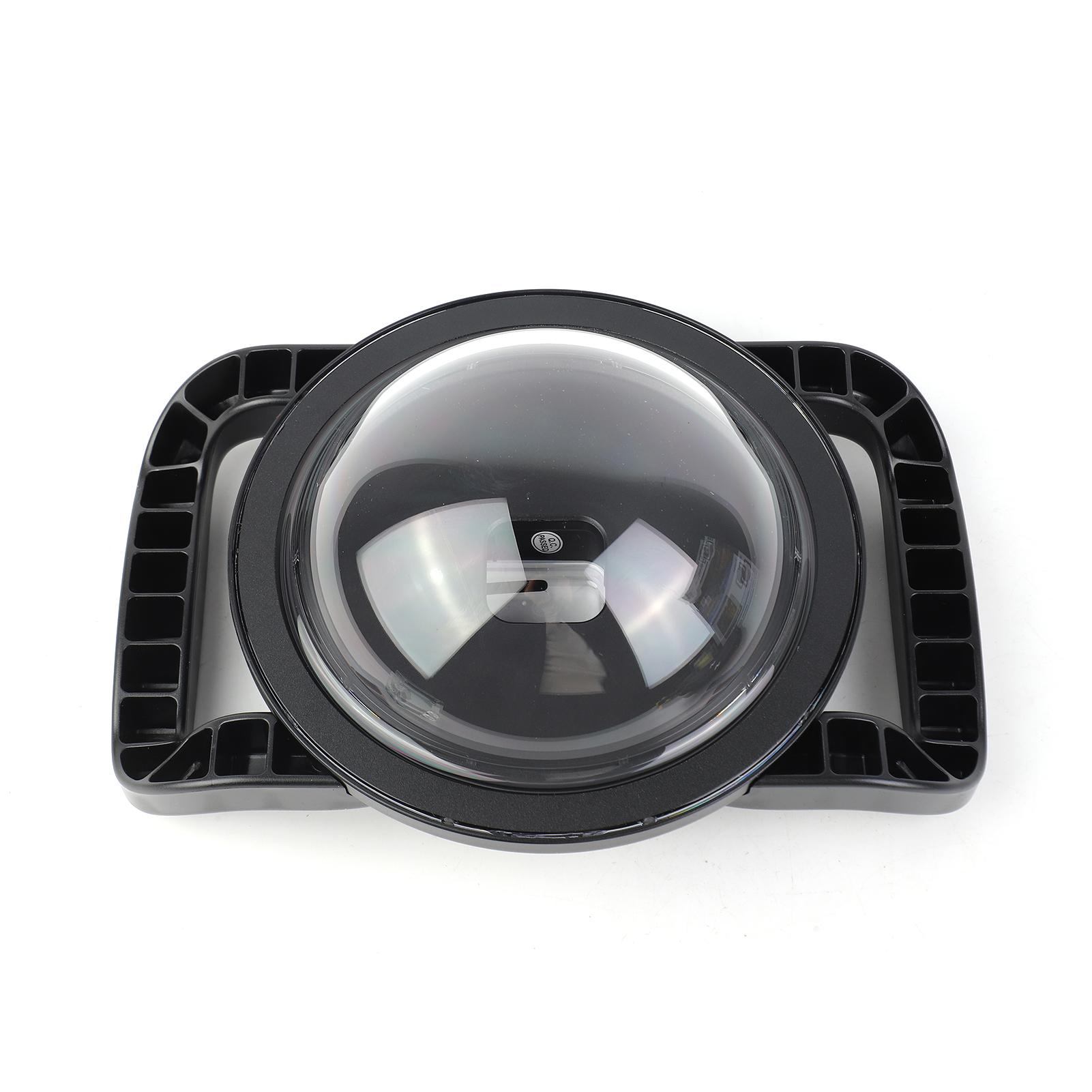 

SHOOT XTGP559 Камера Двойная ручка Купольный порт Водонепроницаемый чехол Защитный чехол для камеры 45 м Водонепроницаемый 180 градусов Широкий чёрный