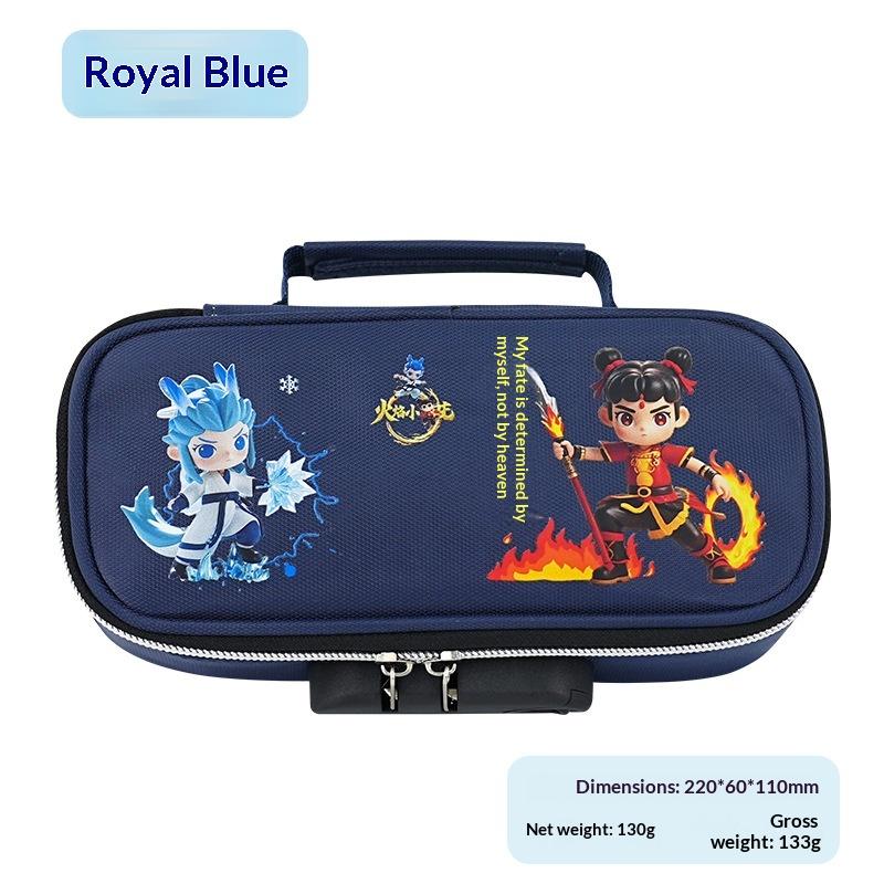 Large Capacity Minimalist Korean Style Pencil Case with Combination Lock for Elementary, Middle and High School Students.