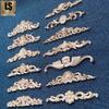 European Solid Wood Carved Floral Applique for Furniture and Doors