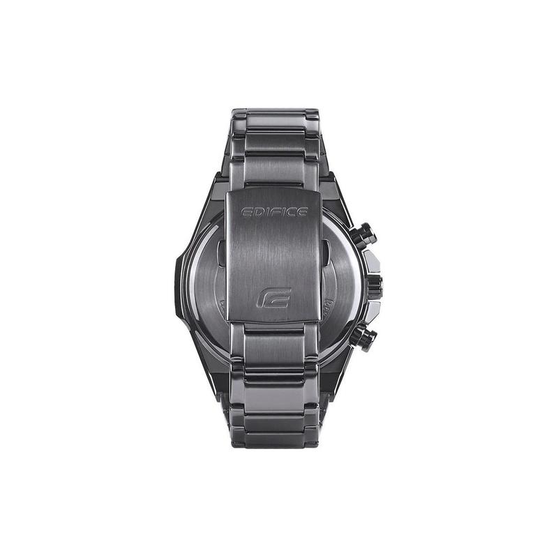 Casio EDIFICE High Performance Thin Solar Quartz Movement Stainless Steel Strap Japanese and Korean Watch Men's Watch Black Dial EFS-S570DC-1A