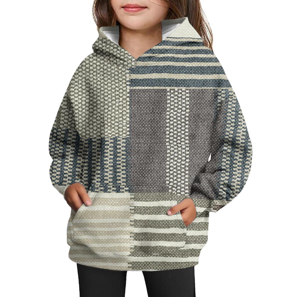 Girls' Hooded Tie-Dye Sweatshirt - Pullover Print Top