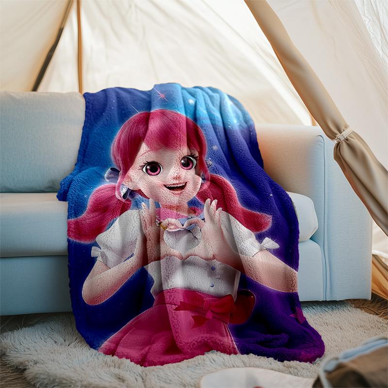 1pc Catch Teenieping Magic Sweethear2 Theme Blanket - Digital Print, Polyester, Cozy for All Seasons, Perfect for Outdoor, and Travel