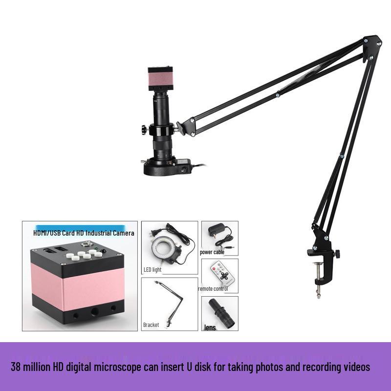 HD Folding Lifting Stand Electronic Microscope - High Magnification and Resolution for Mobile Phone Repair