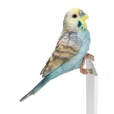 Ubia Border Ornament, Light Blue Budgerigar, 18.5 X 6 X 12 Cm, Doll Figurine, Animal Ornament, Garden Decor, Bird, H23043-1