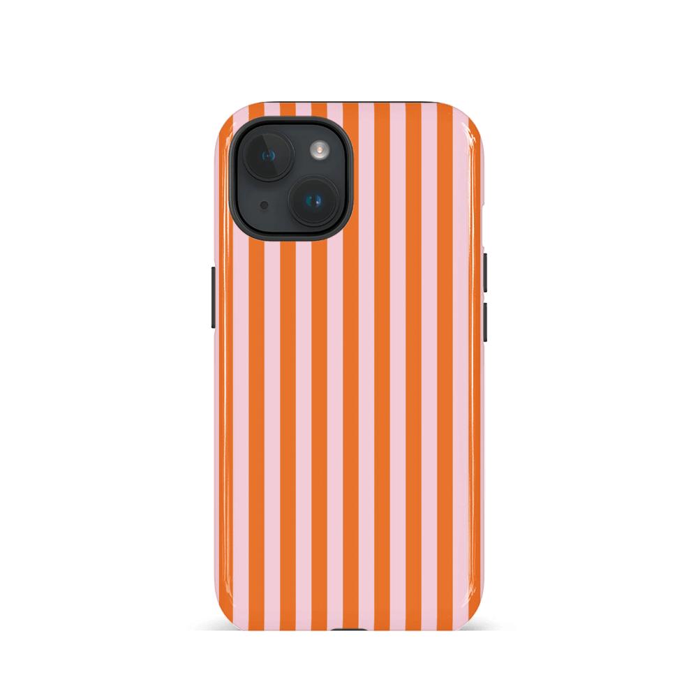 Simplified red striped 2-in-1 phone case suitable for iPhone 17 16 15 14 13 12 11 Pro/Max/Plus shockproof back cover