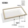 Yanoman Resin Puzzle Frame Vintage Frame Classic Green 51x73.5cm Panel No.10-T Cell Cover Transparent Sheet UV Cut UV Protection Hanging Cord