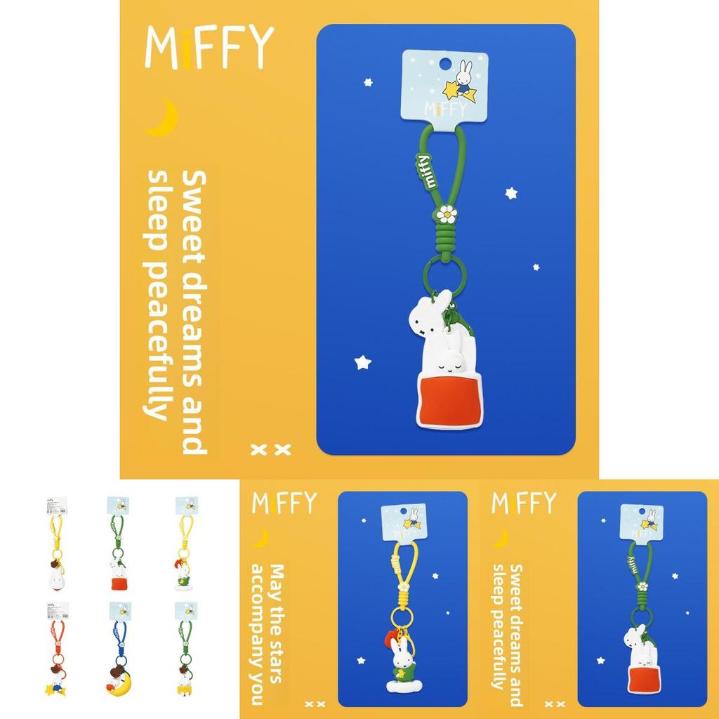 Miffy Star And Moon Resin Keychain With Resin Material For Kids And Collectors