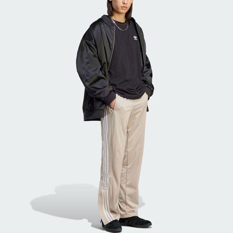 Adidas Originals Essentials Trefoil Logo Ribbed Crew Neck Short Sleeve Regular T-Shirt Men Tops Black IM4540