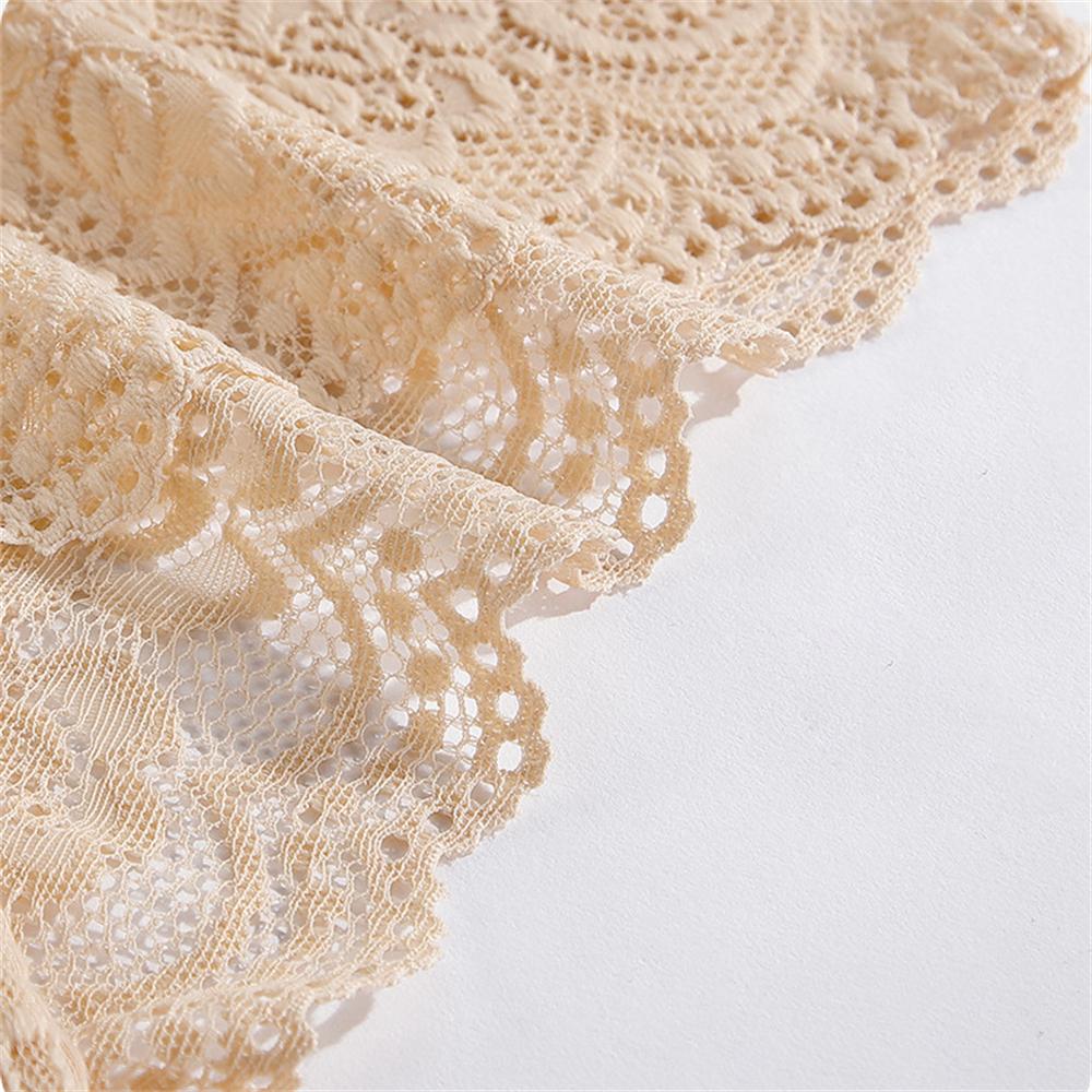 Women's Panties Set Sweet Lace Female Underwear Hollow Out Sexy Lingerie Soft Lace Satin Briefs Cozy Woman Underpants 6 Pcs/set