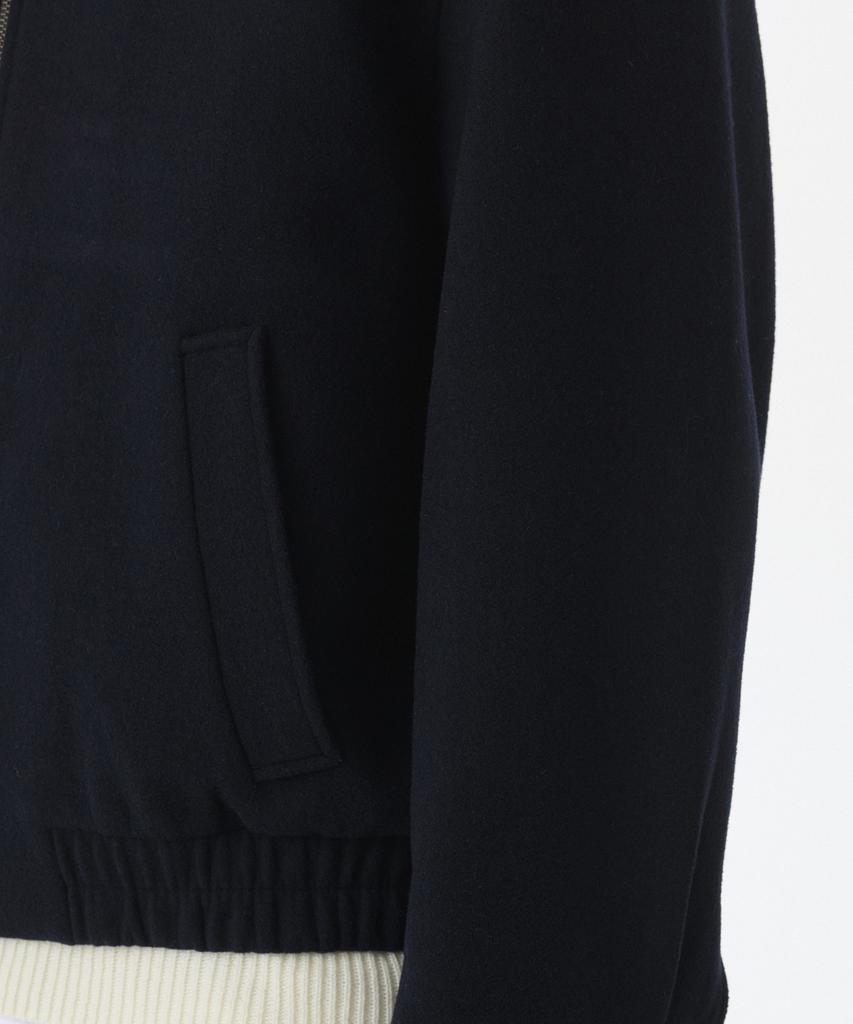 Musinsa Standard Wool Blend Minimal Blouson Jacket [Navy]