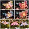Handmade Mid-Autumn Festival Lantern DIY DIY Material Bag Dragonfly Shape Handheld Glowing Lantern Chinese Style Paper
