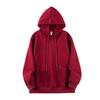 Unisex Retro Japanese Earth-Tone Fleece-Lined Heavyweight Hoodie