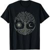 Celtic Tree Life Moon Sun Druid Nature Yggdrasil Symbol Art T-Shirt