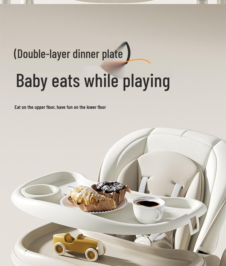 Smart Foldable Baby Dining Chair & Reclining Bassinet