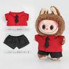 20cm Doll Clothes 17cm Labubu Clothes Shirt Tie and Trousers Set Mini Plush Doll'S Outfit Clothing Dolls Accessories