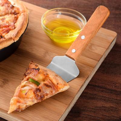1Pc Torta In Acciaio Inox Pala Coltello Torta Pizza Formaggio Server Torta Divisore Coltelli Torta Spatola con Manico In Legno Strumenti di Cottura