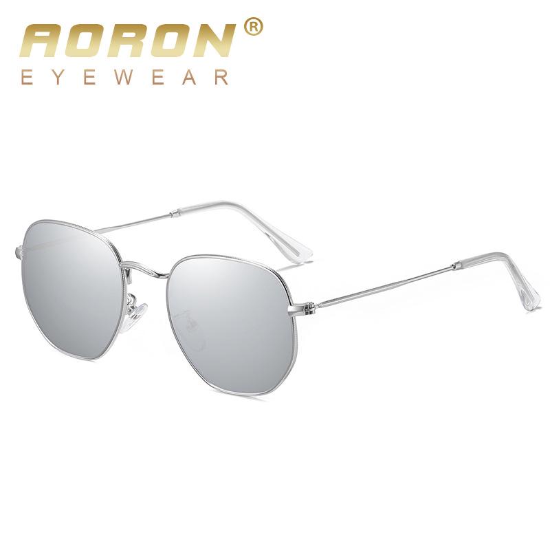 AORON Polarized Men Sunglasses Classic Pilot Driving Sun Glasses Metal Frame Mirror Lens Sunglasses Gifts
