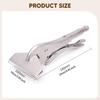 Adjustable Locking Pliers for Sheet Metal Work with Wide And Non-slip Carbon Steel Handle