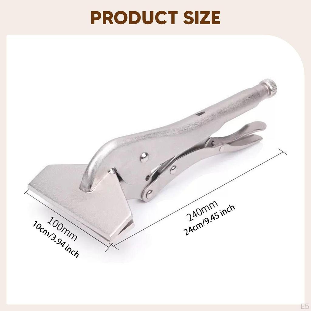 Adjustable Locking Pliers for Sheet Metal Work with Wide And Non-slip Carbon Steel Handle