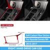 For Hyundai Sonata 9 2015 2016 2017 Gear Box Trim Real Carbon Fiber Sticker Car Interior Accessories