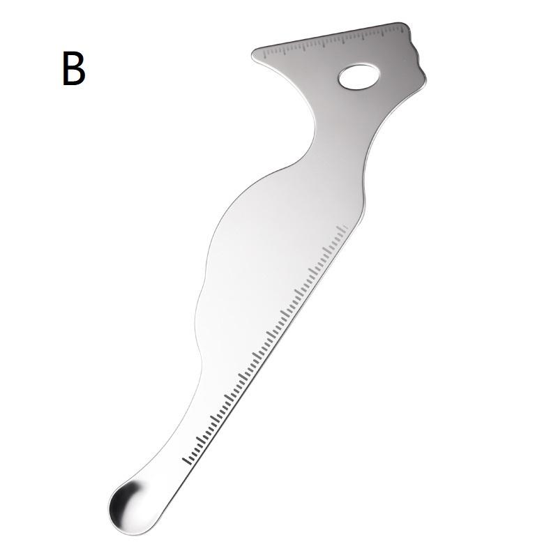 Stainless Steel Foundation Spatula Makeup Tool Cosmetic Shovel For Precise Foundation Application And Mixing Eye Makeup Stencils