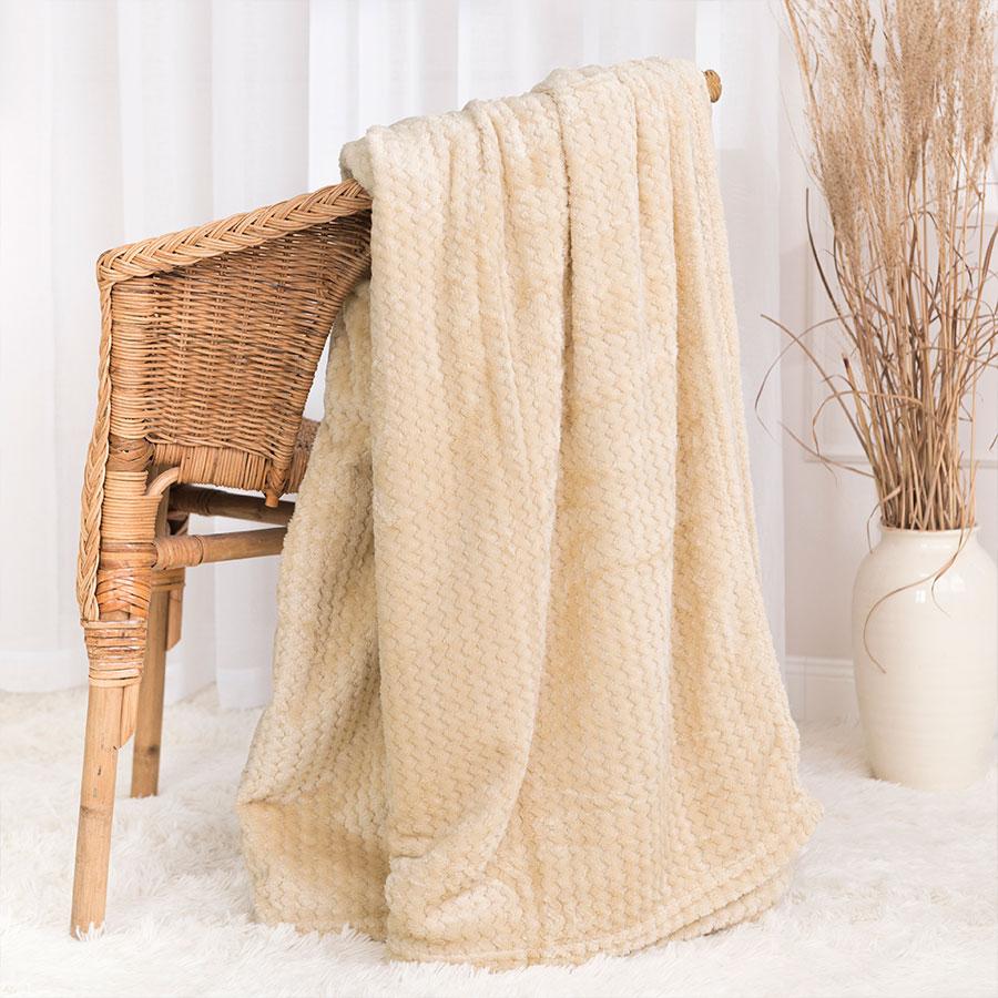 LUGO Dekorative Decke - beige - 200x220 cm